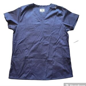 STRICTLY Scrubs Womens Blue Scrub Top
